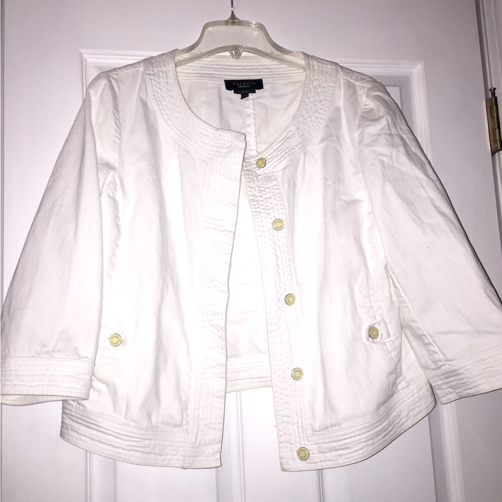 Talbots White Jacket